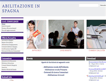 Tablet Screenshot of abilitazioneinspagna.com